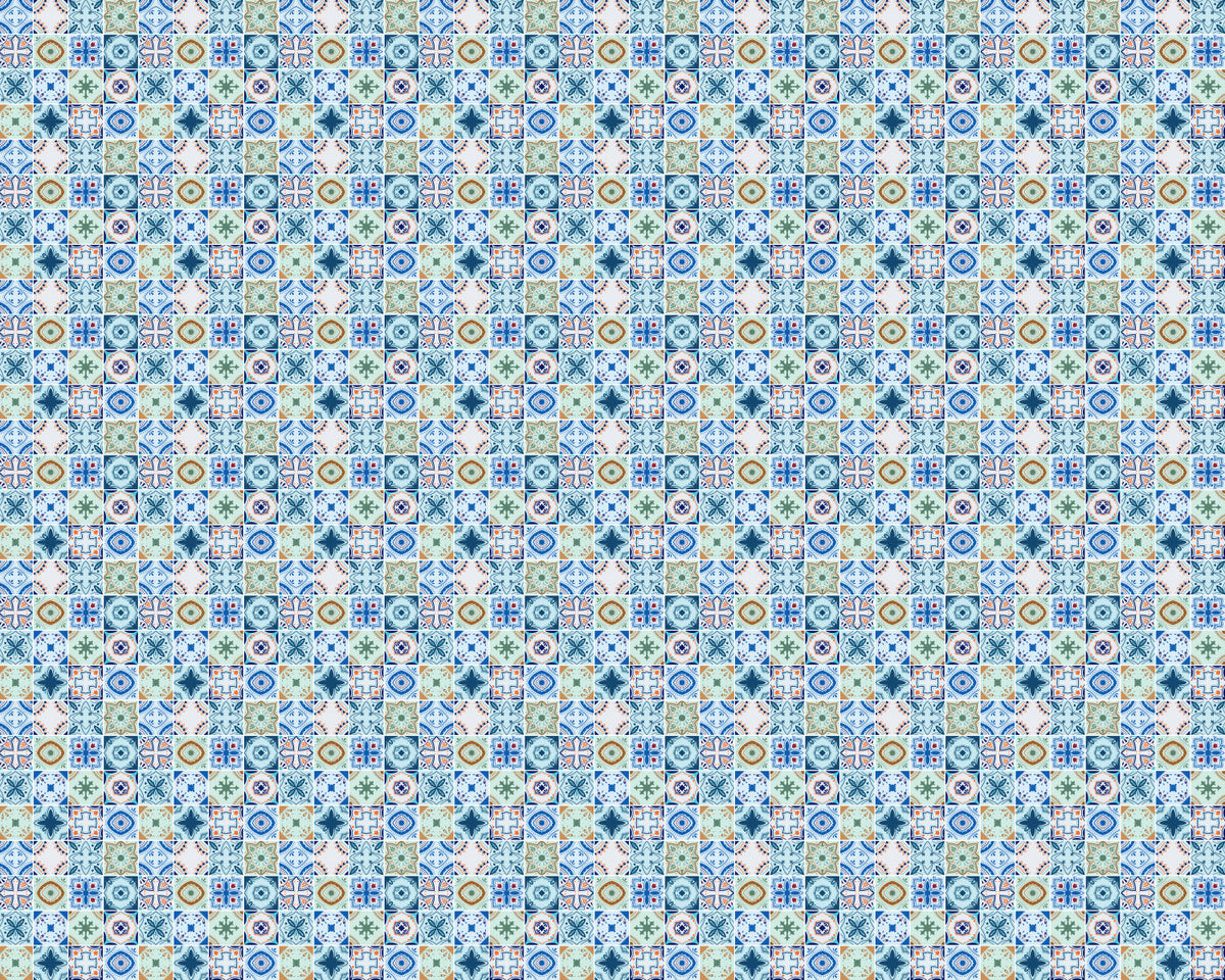 Toilettenrückwand Patchwork
