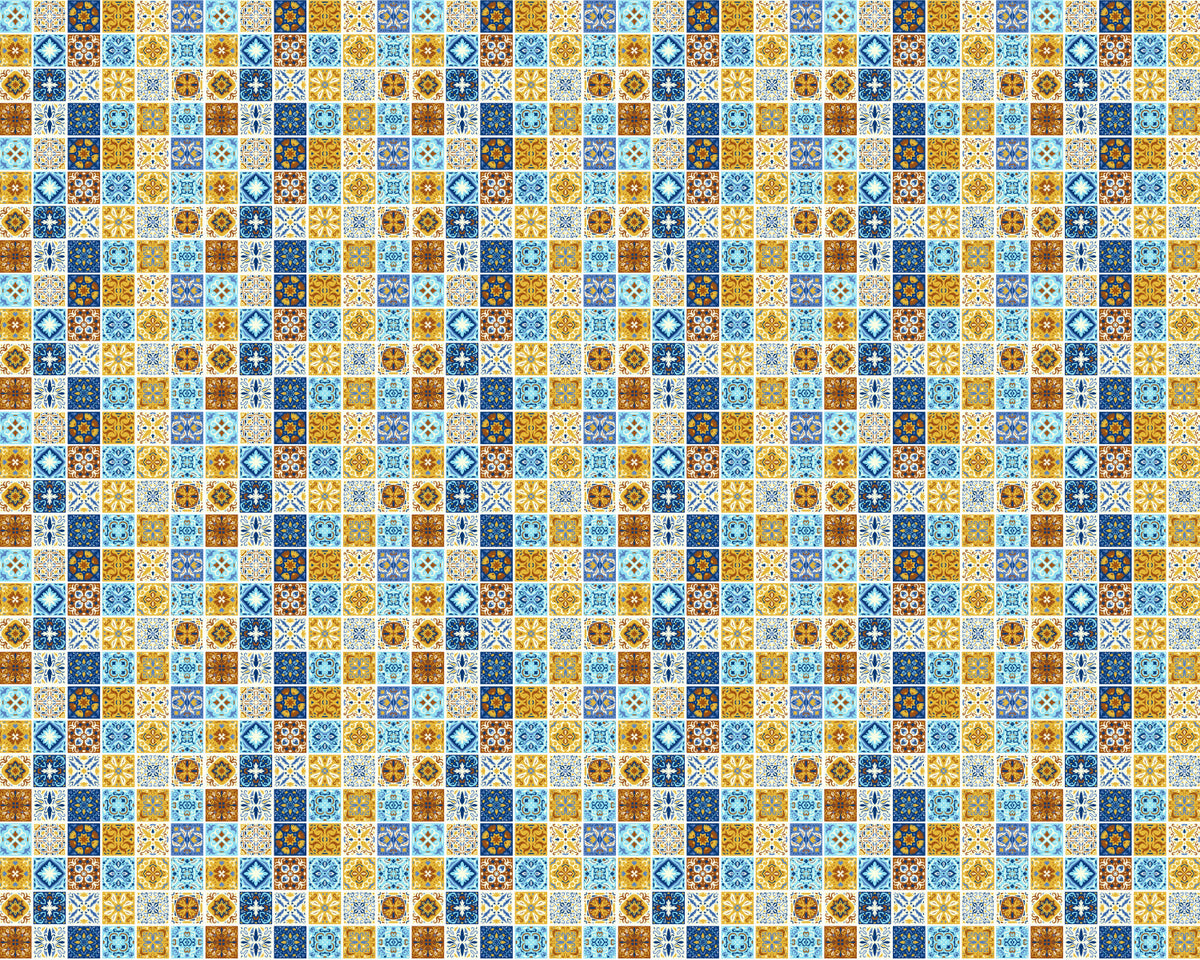 Toilettenrückwand Patchwork