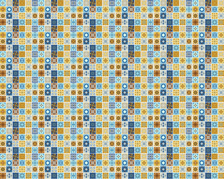 Toilettenrückwand Patchwork