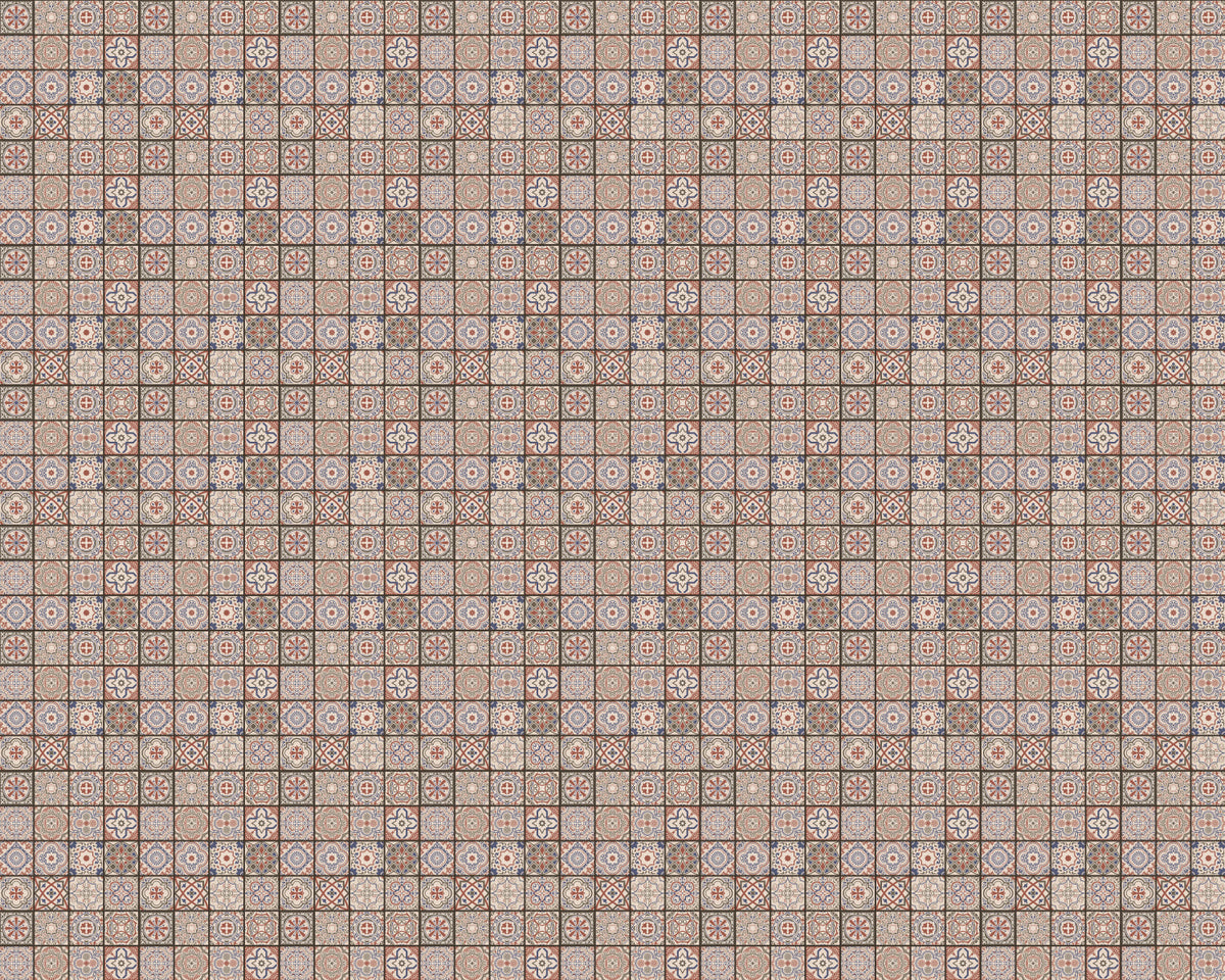 Toilettenrückwand Patchwork