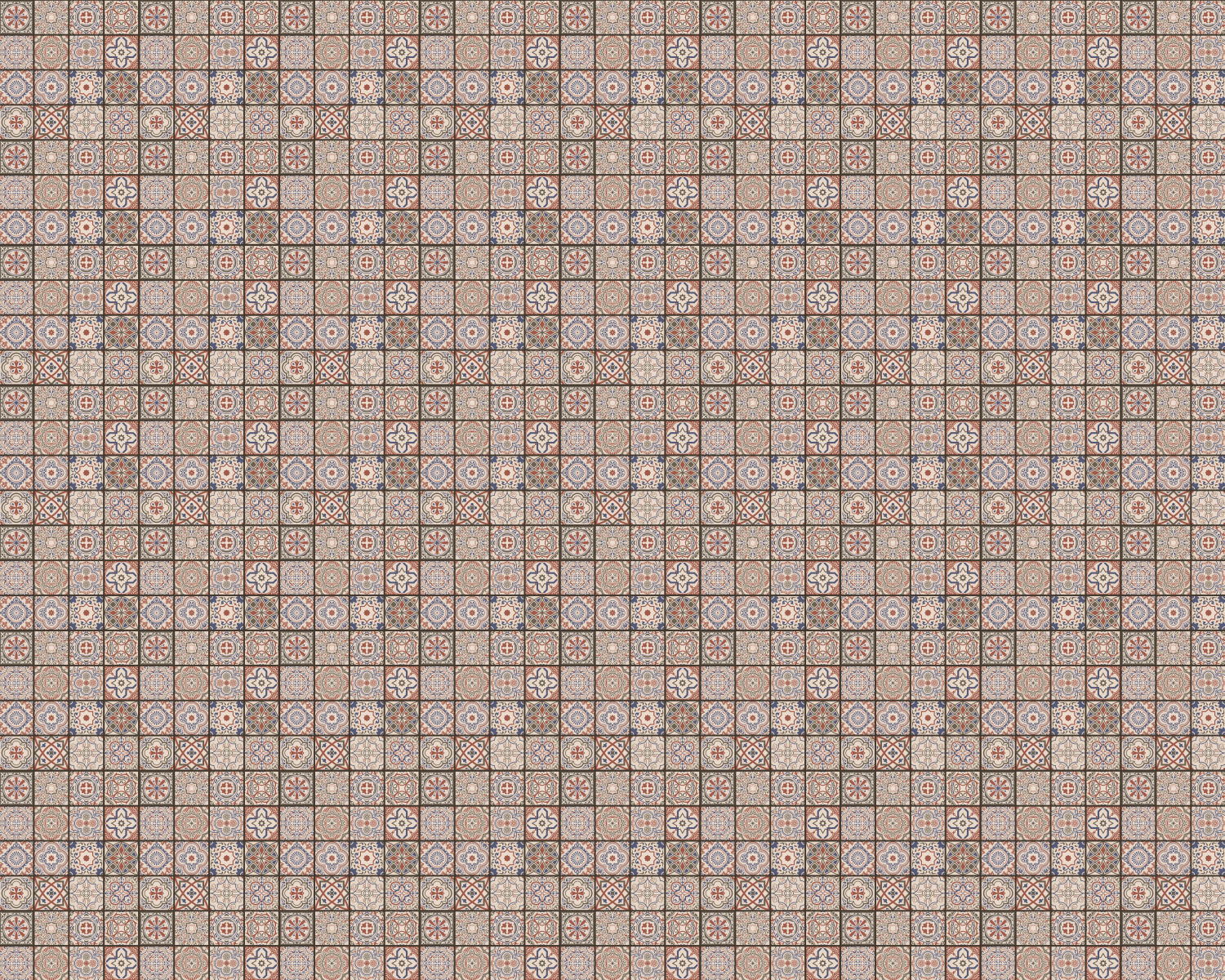 Toilettenrückwand Patchwork