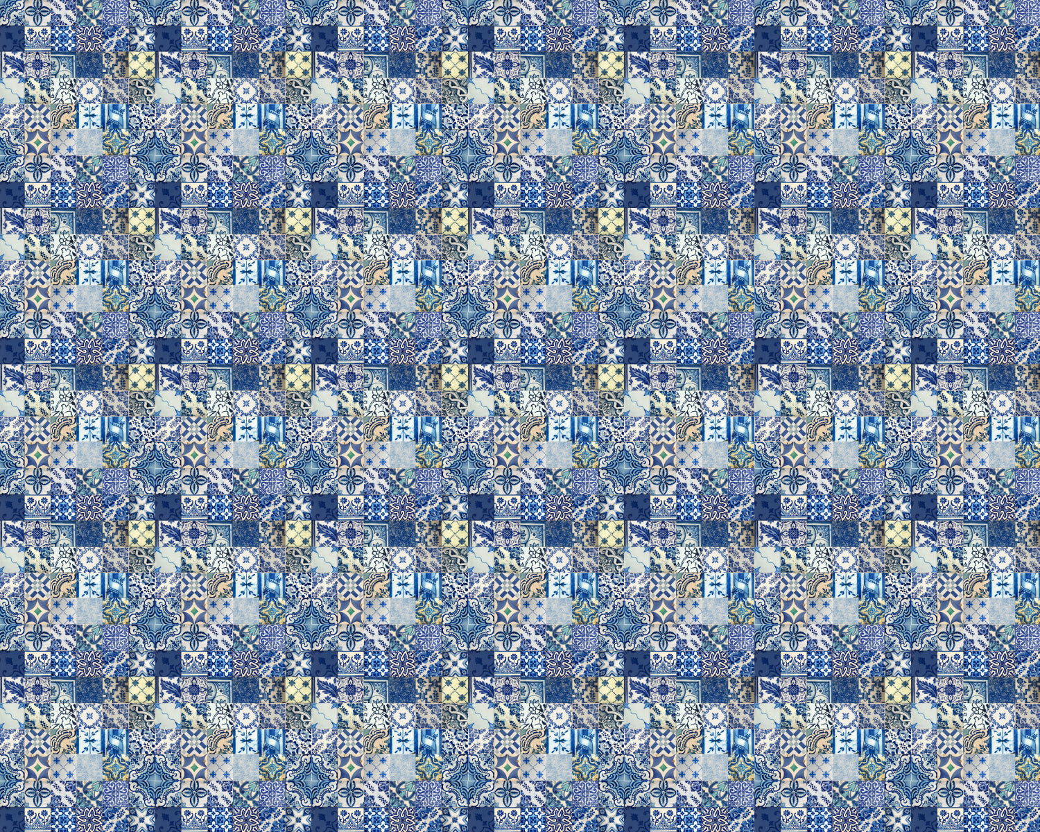 Toilettenrückwand Patchwork