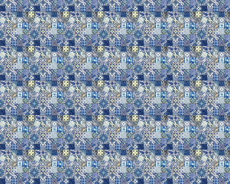 Toilettenrückwand Patchwork