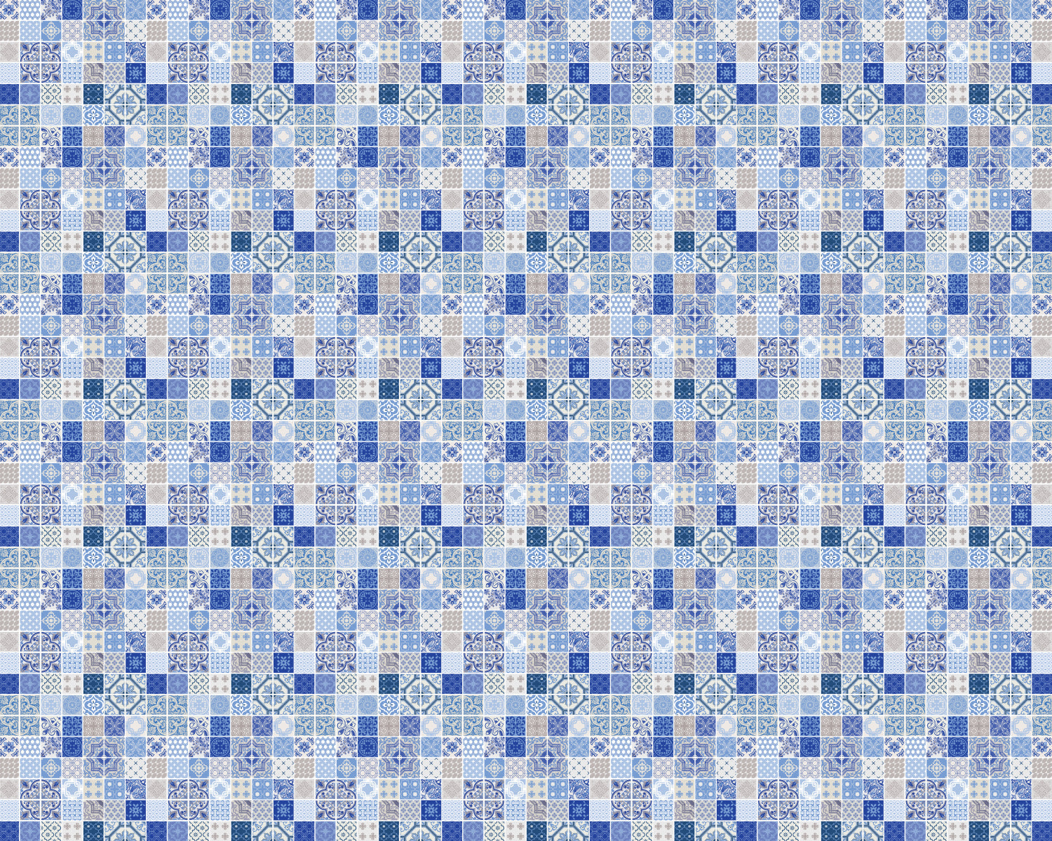 Toilettenrückwand Patchwork