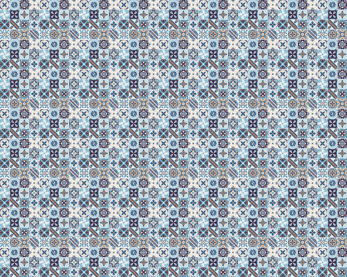 Toilettenrückwand Patchwork