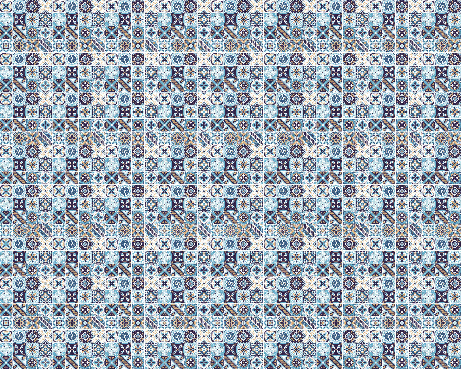 Toilettenrückwand Patchwork