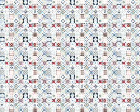 Toilettenrückwand Patchwork