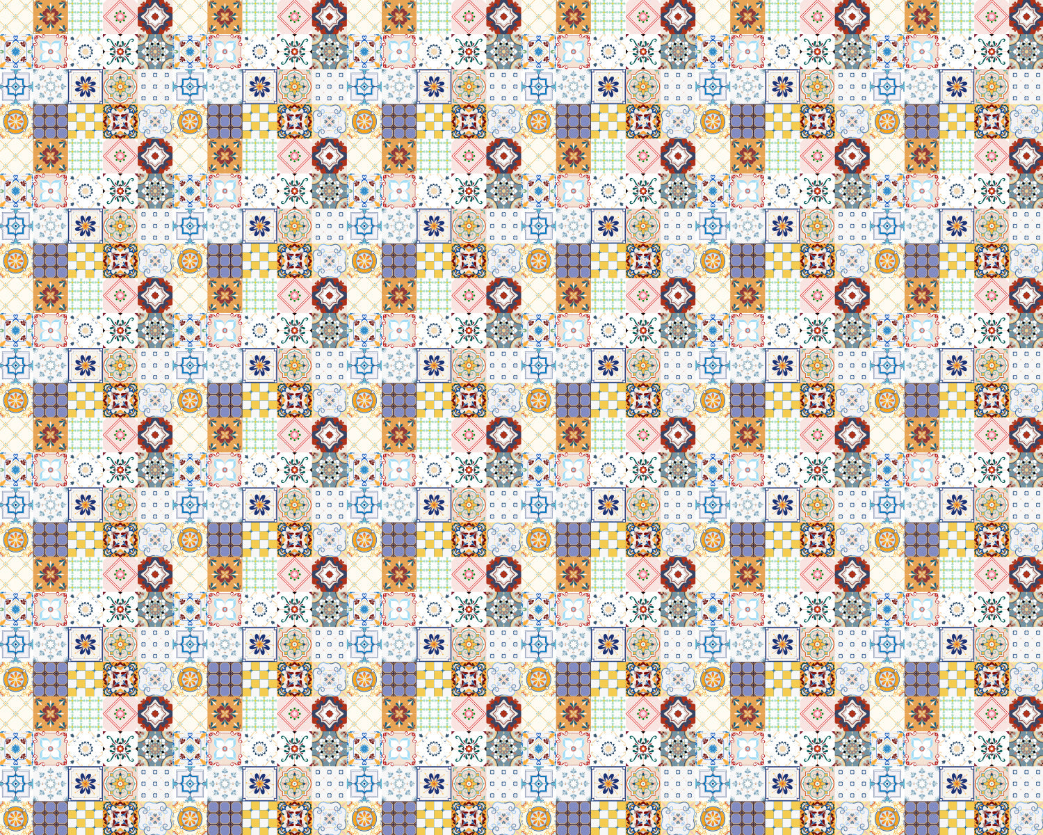 Toilettenrückwand Patchwork