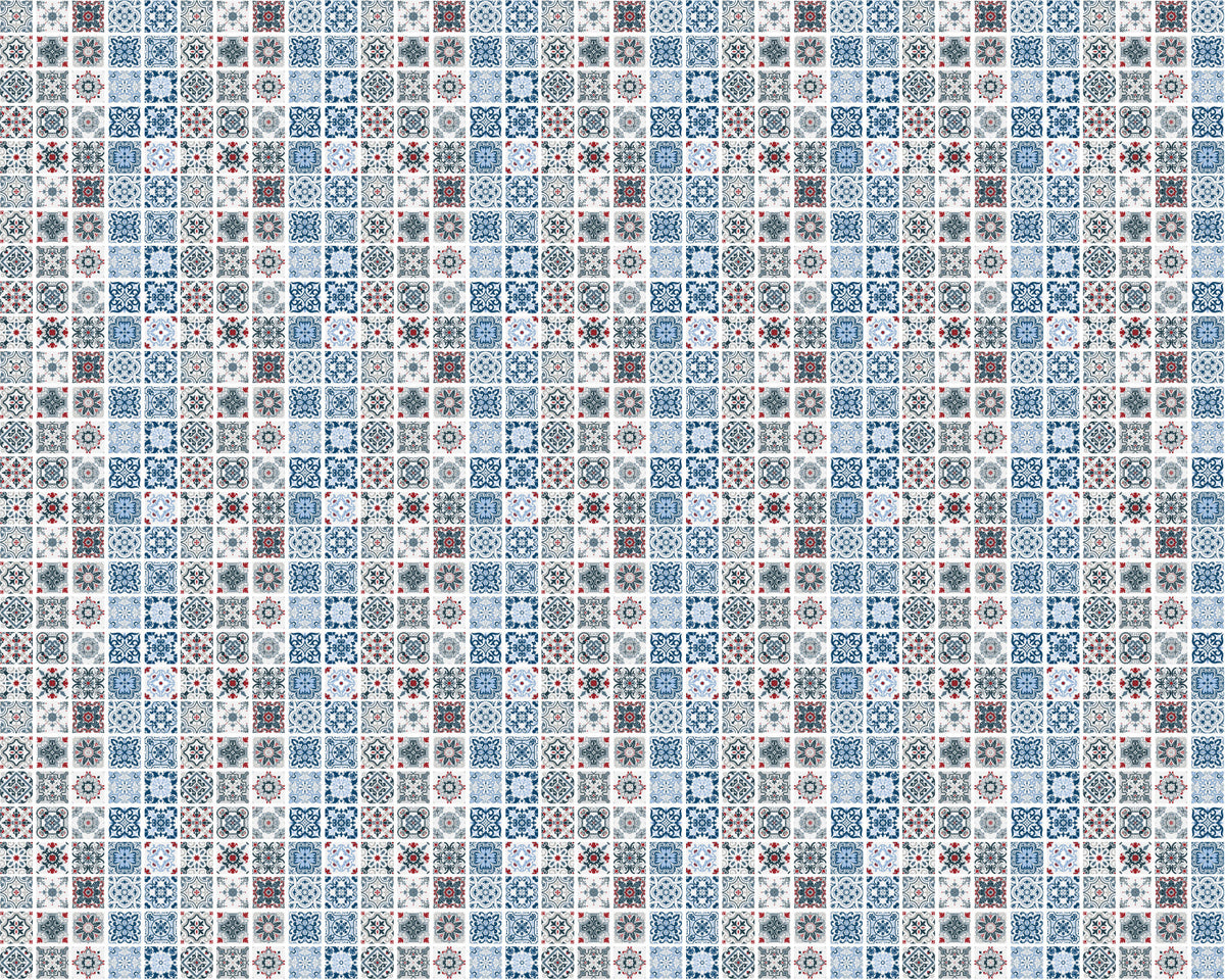 Toilettenrückwand Patchwork
