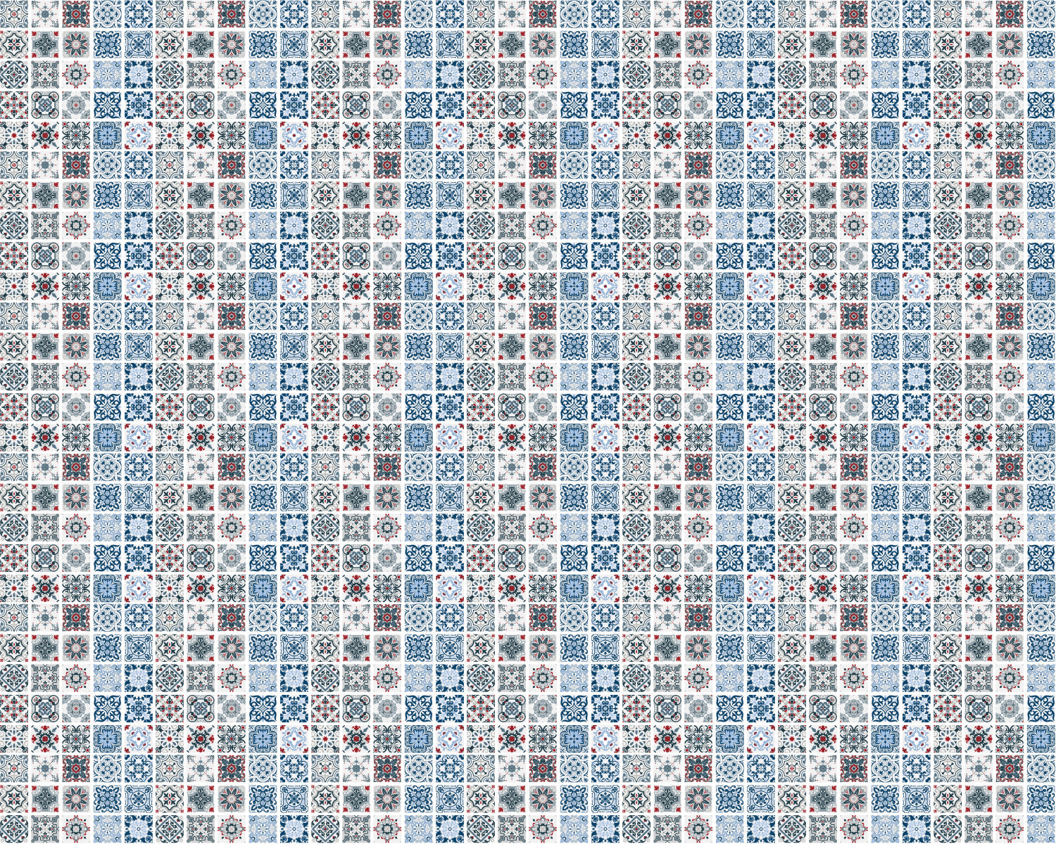 Toilettenrückwand Patchwork