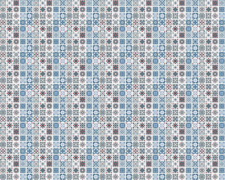 Toilettenrückwand Patchwork