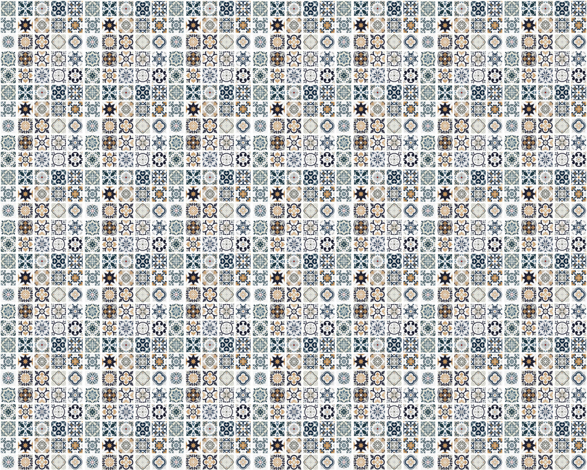 Toilettenrückwand Patchwork