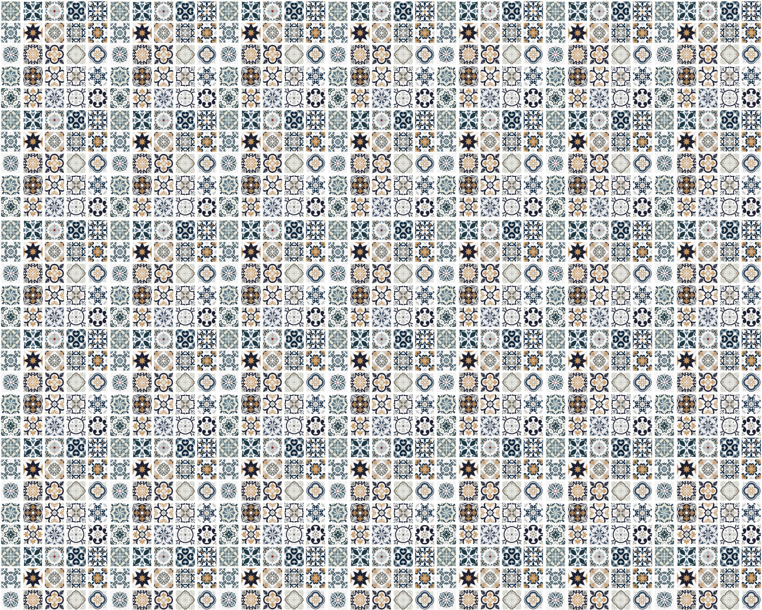 Toilettenrückwand Patchwork