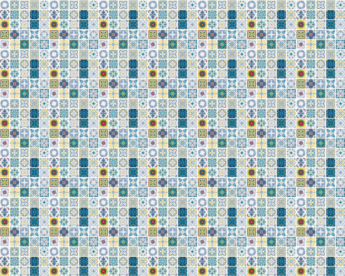 Toilettenrückwand Patchwork