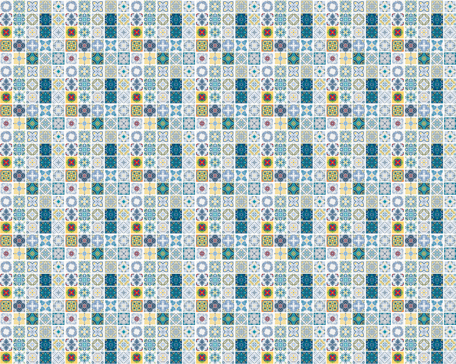 Toilettenrückwand Patchwork