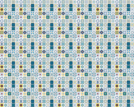 Toilettenrückwand Patchwork