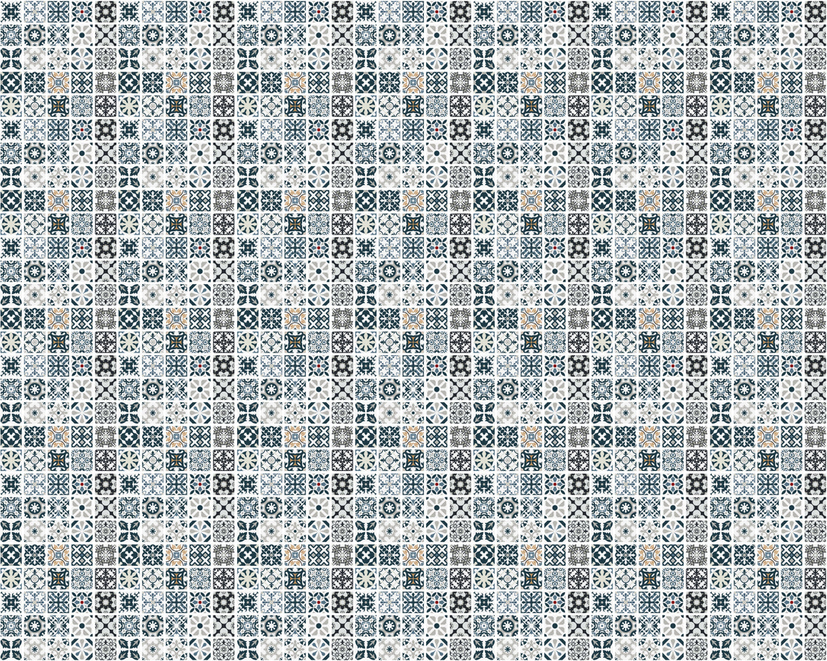 Toilettenrückwand Patchwork