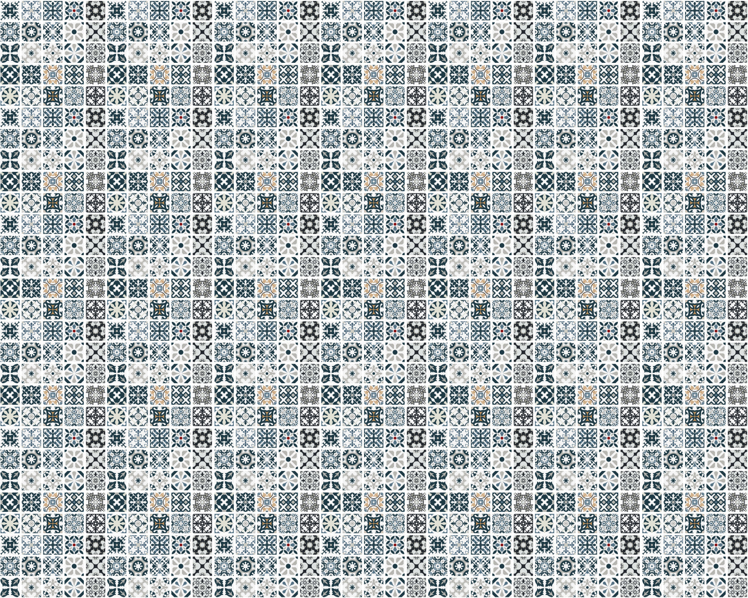 Toilettenrückwand Patchwork