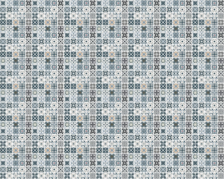 Toilettenrückwand Patchwork