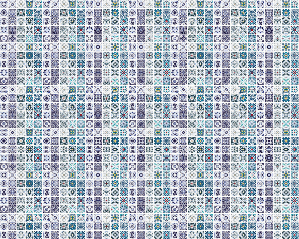 Toilettenrückwand Patchwork