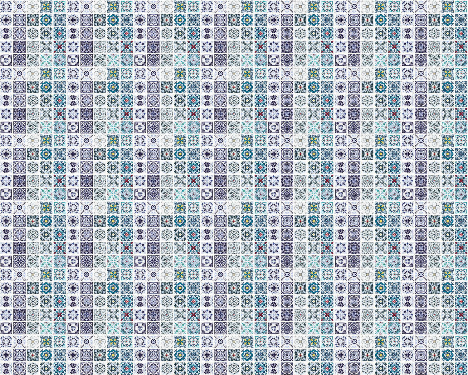 Toilettenrückwand Patchwork