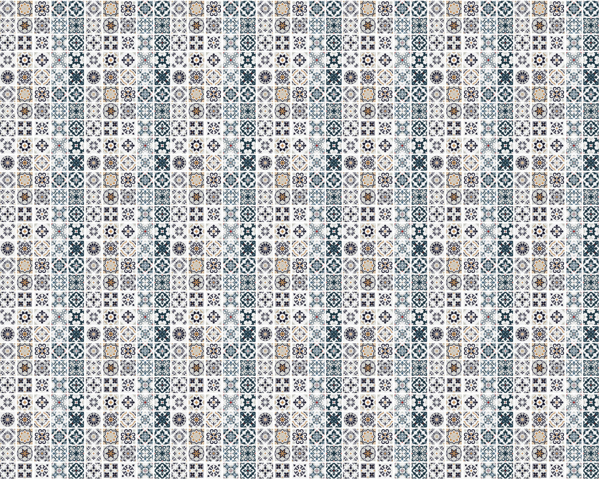 Toilettenrückwand Patchwork