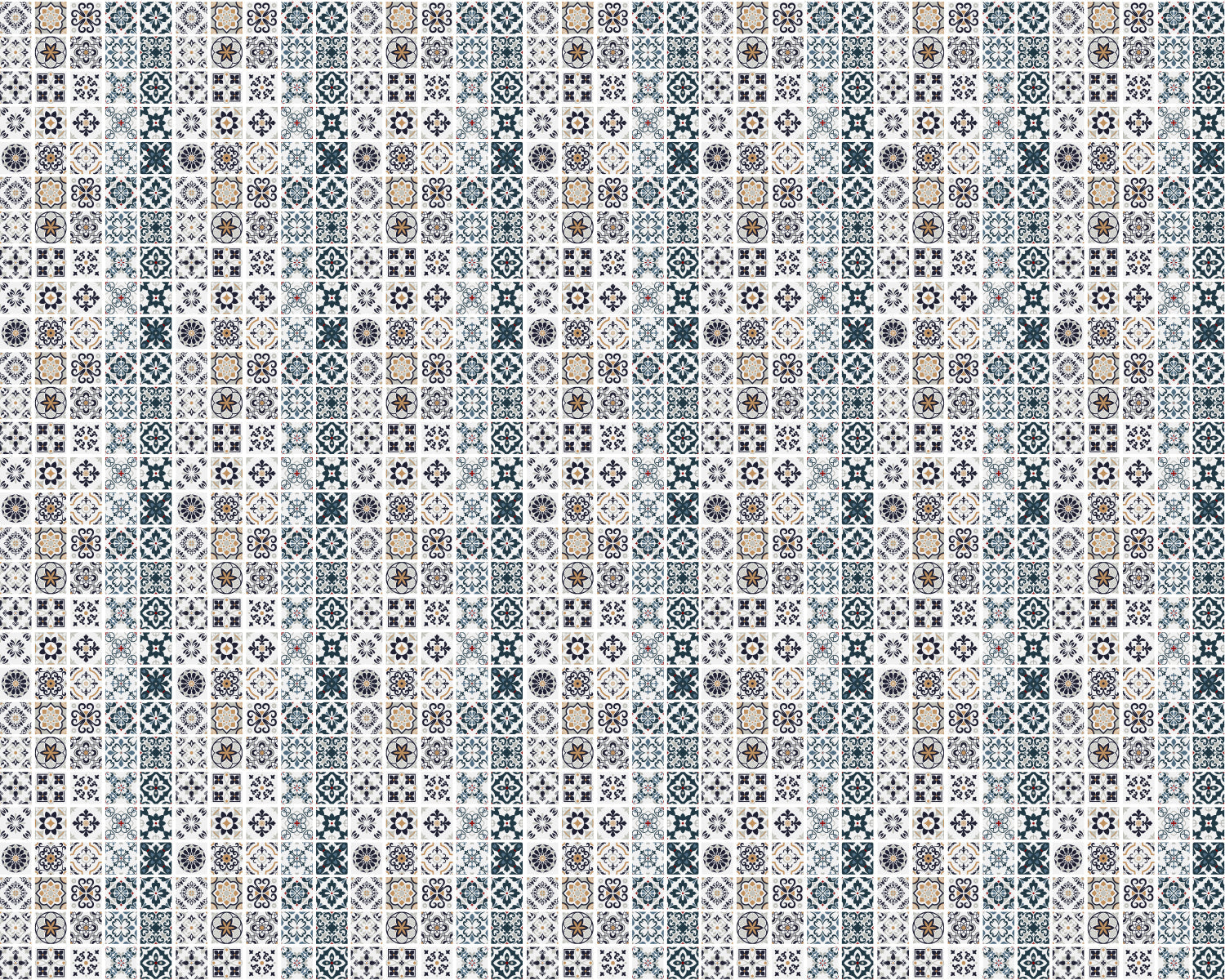 Toilettenrückwand Patchwork