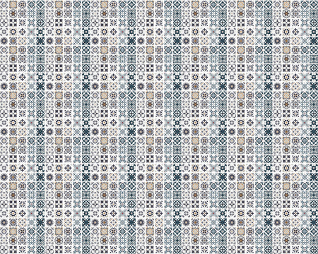 Toilettenrückwand Patchwork
