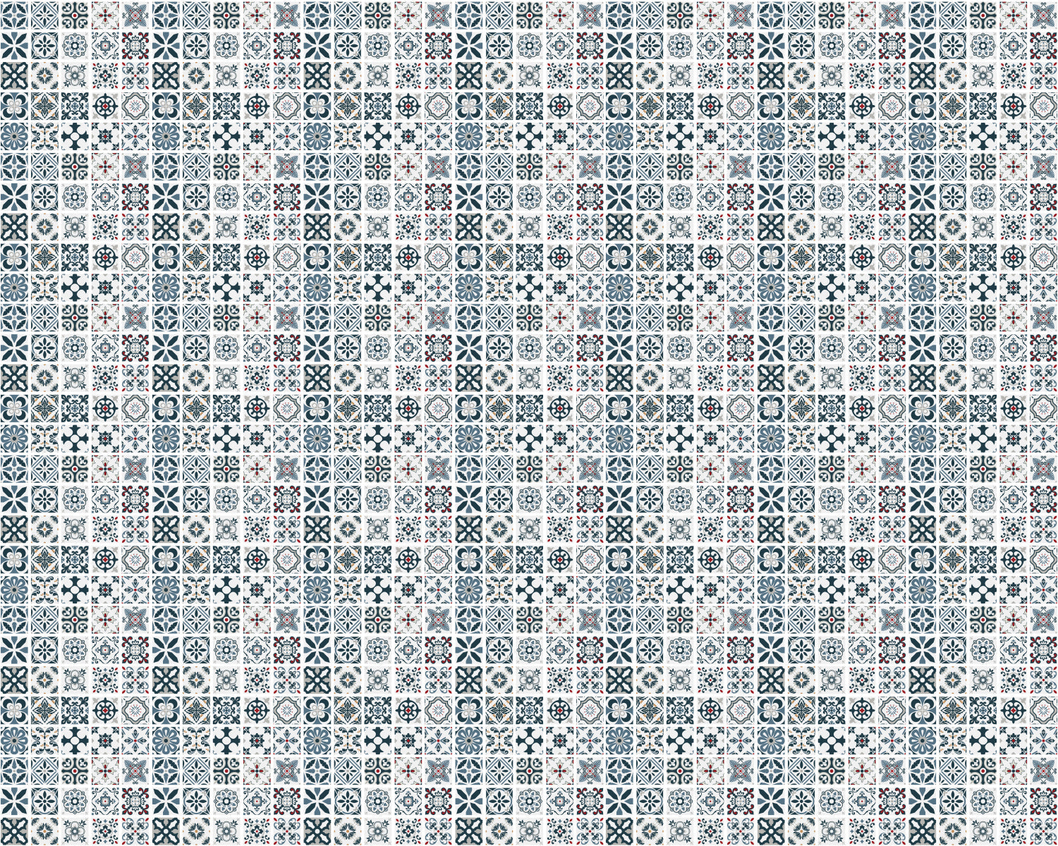 Toilettenrückwand Patchwork