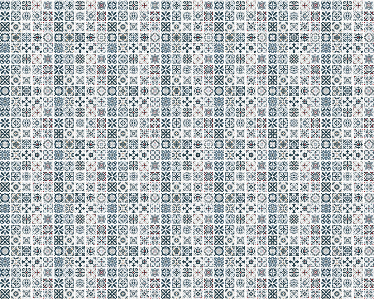 Toilettenrückwand Patchwork
