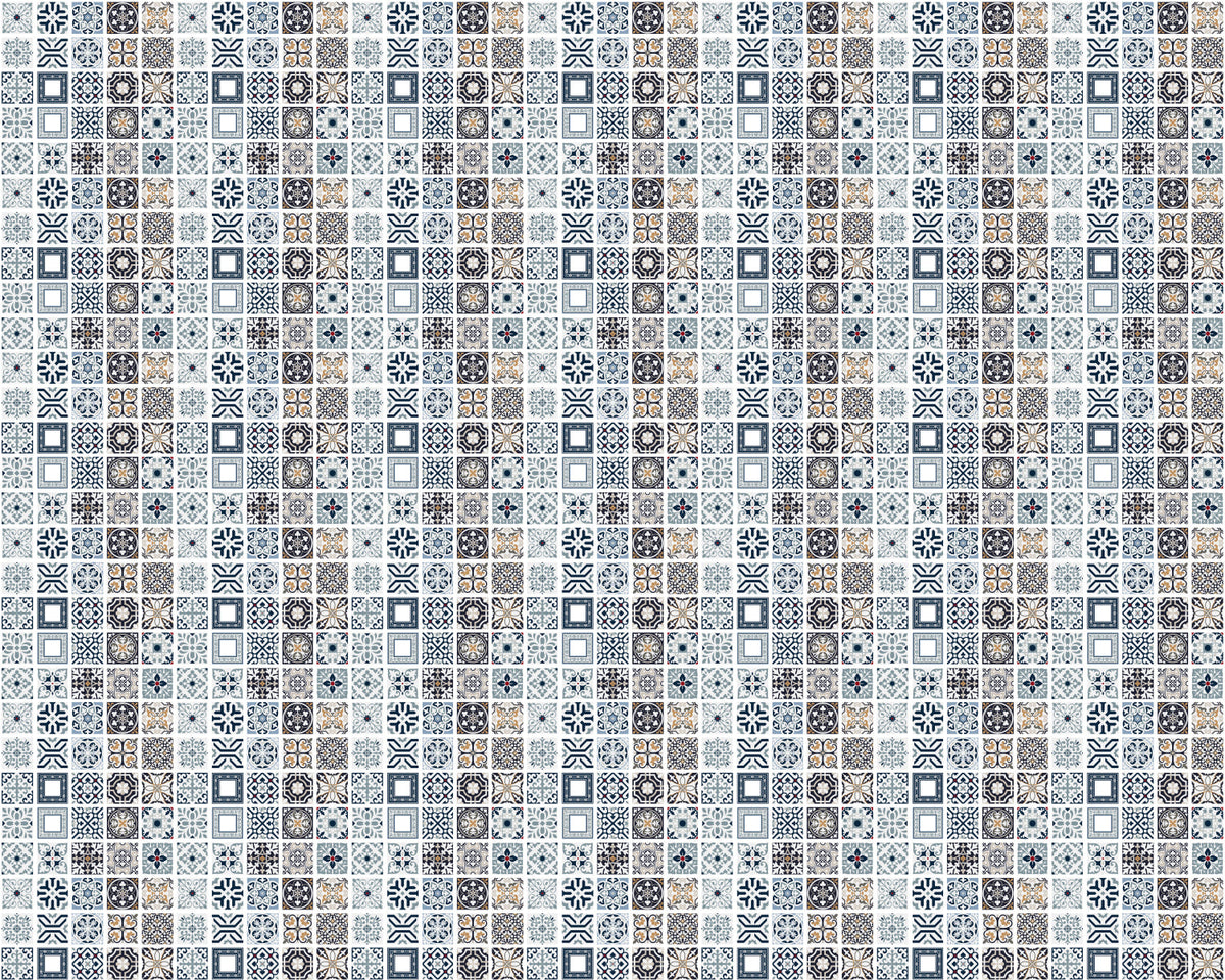 Toilettenrückwand Patchwork