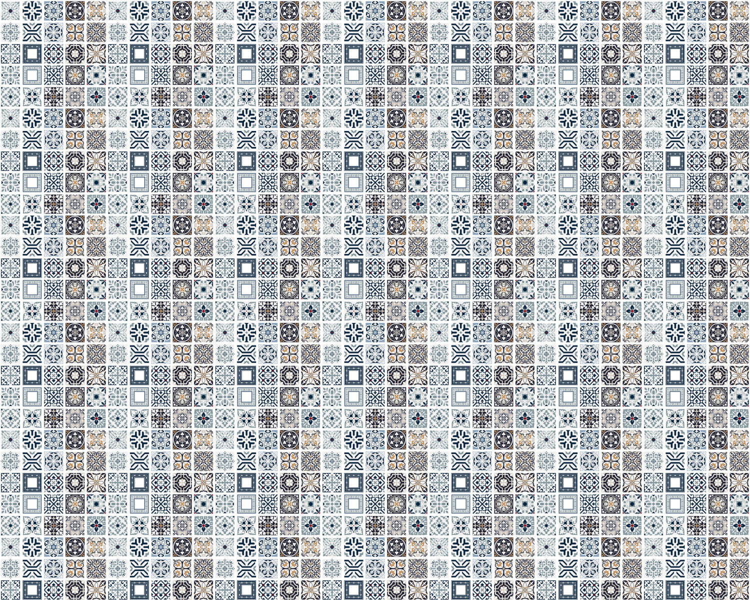Toilettenrückwand Patchwork