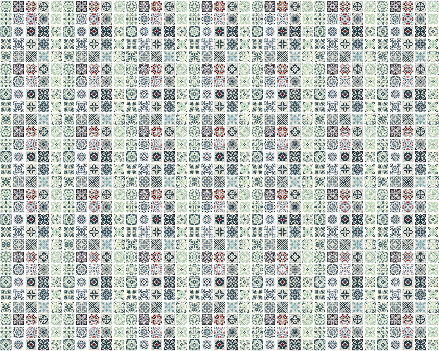 Toilettenrückwand Patchwork