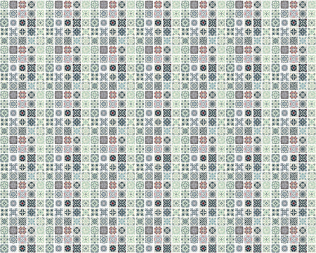 Toilettenrückwand Patchwork