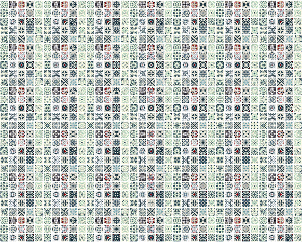 Toilettenrückwand Patchwork