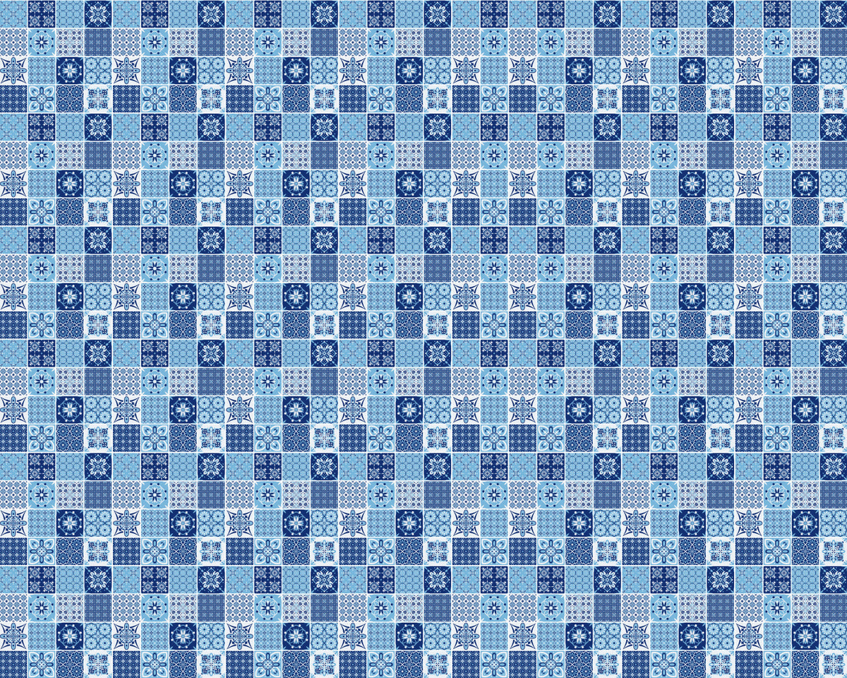 Toilettenrückwand Patchwork