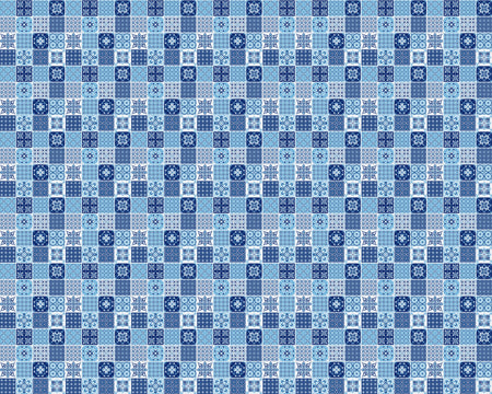 Toilettenrückwand Patchwork