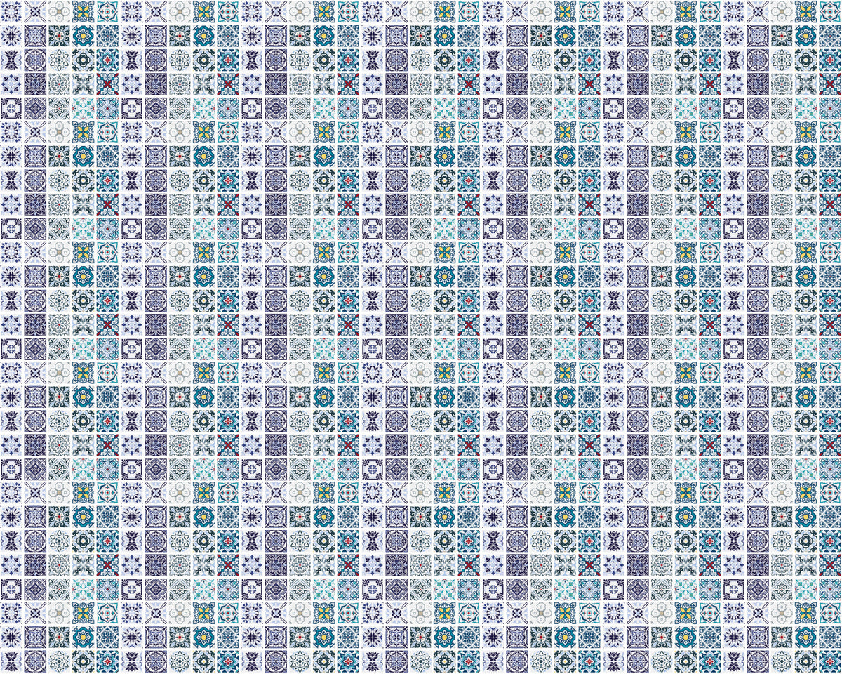 Toilettenrückwand Patchwork