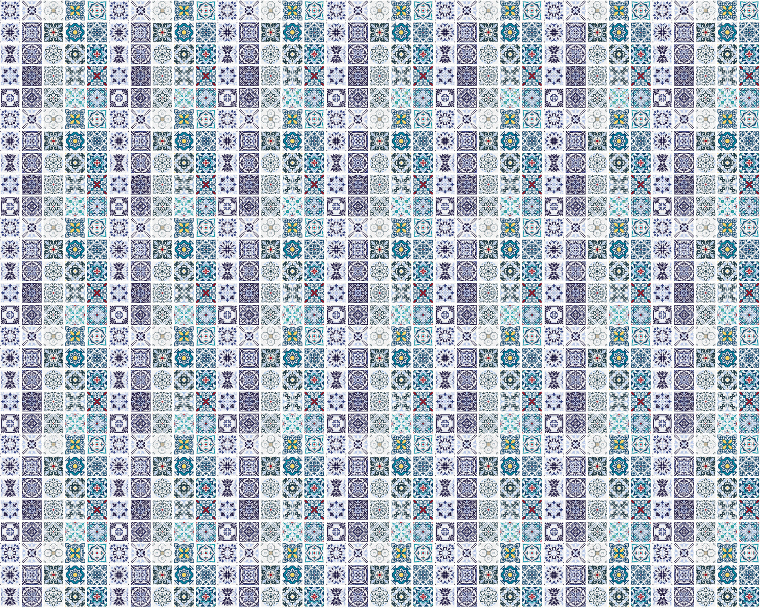 Toilettenrückwand Patchwork