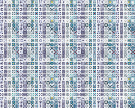 Toilettenrückwand Patchwork