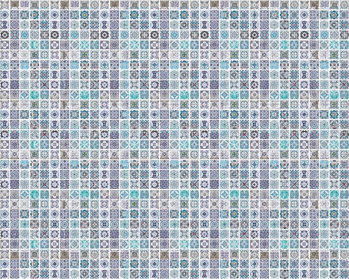 Toilettenrückwand Patchwork
