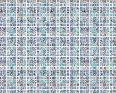 Toilettenrückwand Patchwork
