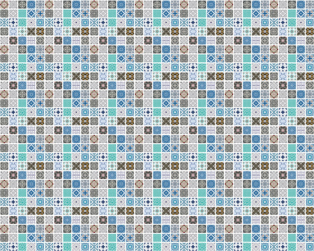 Toilettenrückwand Patchwork