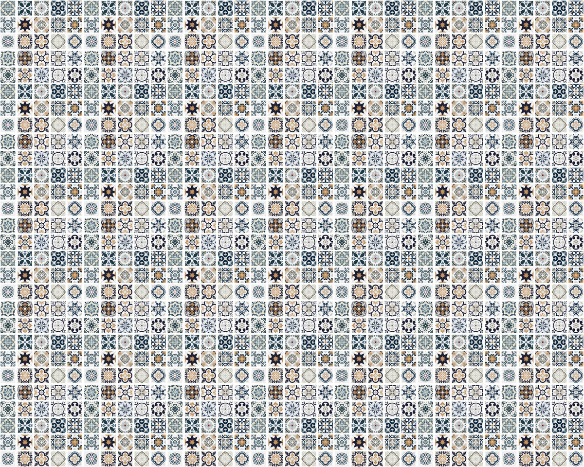 Toilettenrückwand Patchwork