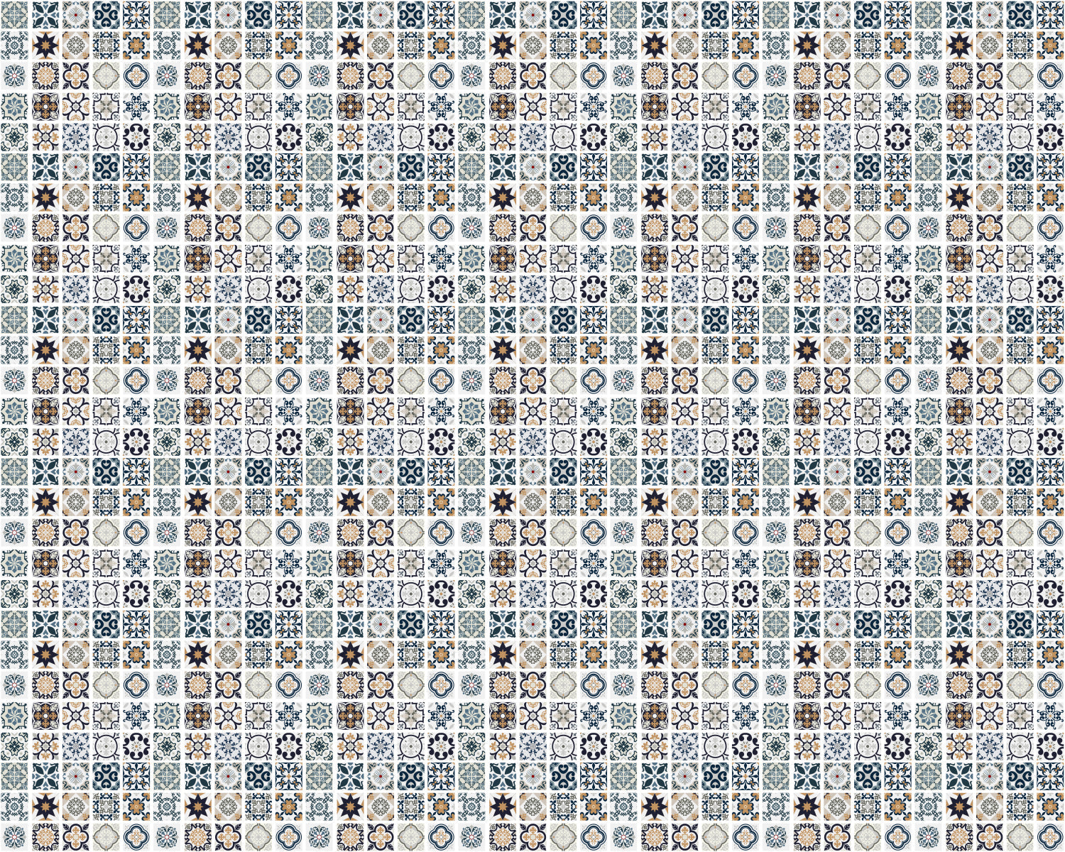 Toilettenrückwand Patchwork