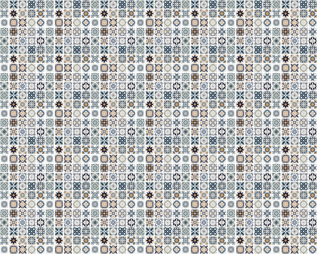 Toilettenrückwand Patchwork