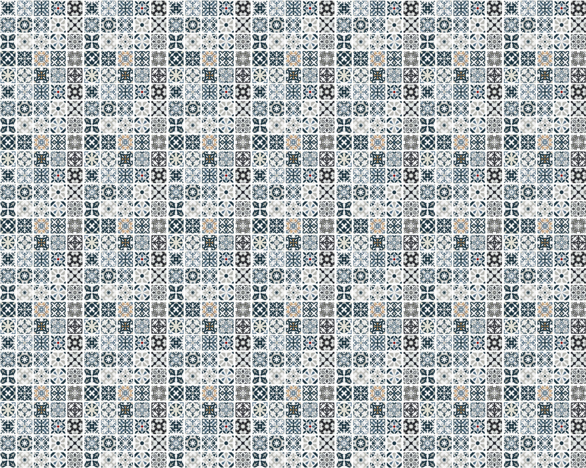 Toilettenrückwand Patchwork
