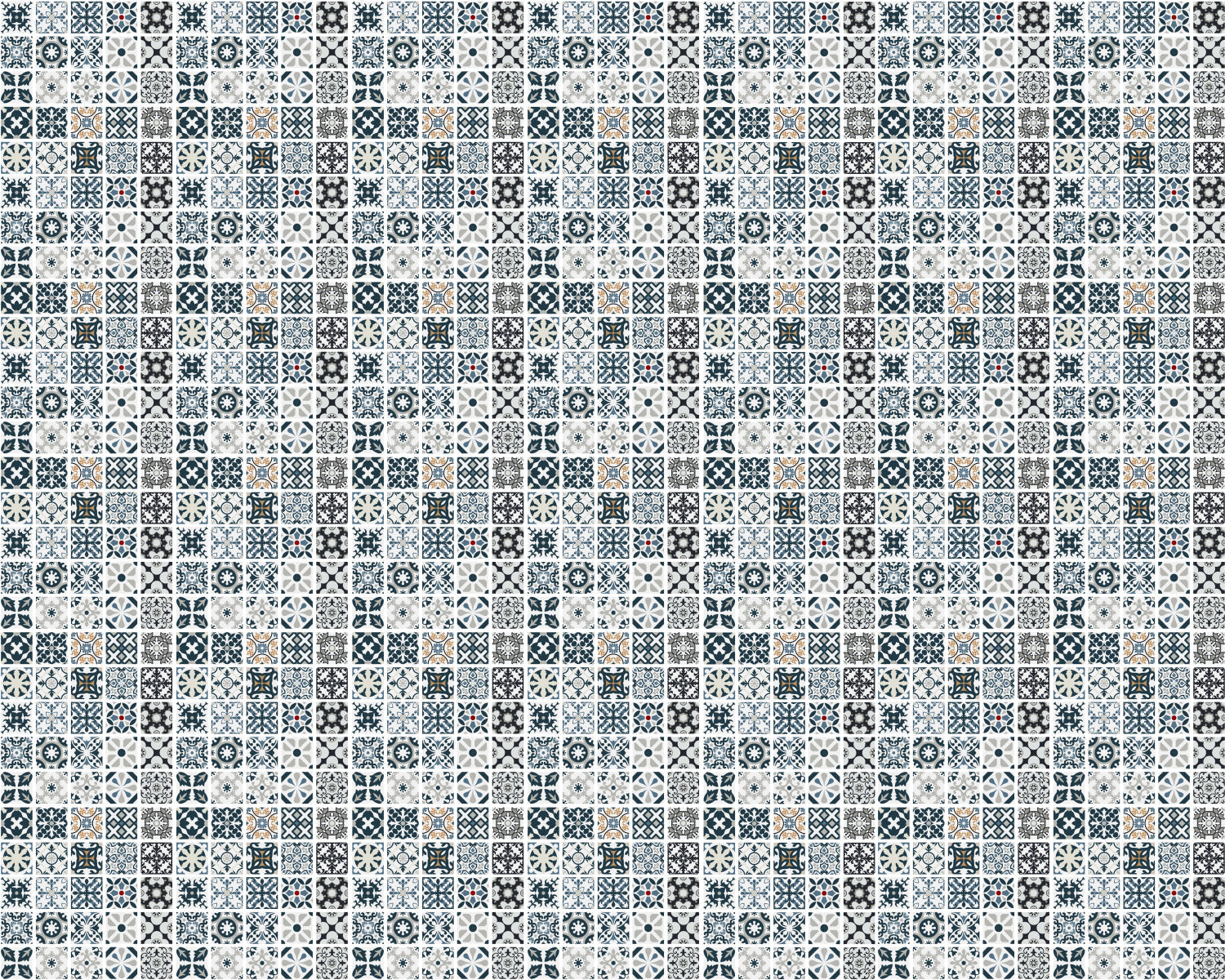 Toilettenrückwand Patchwork