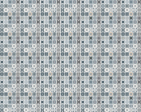 Toilettenrückwand Patchwork