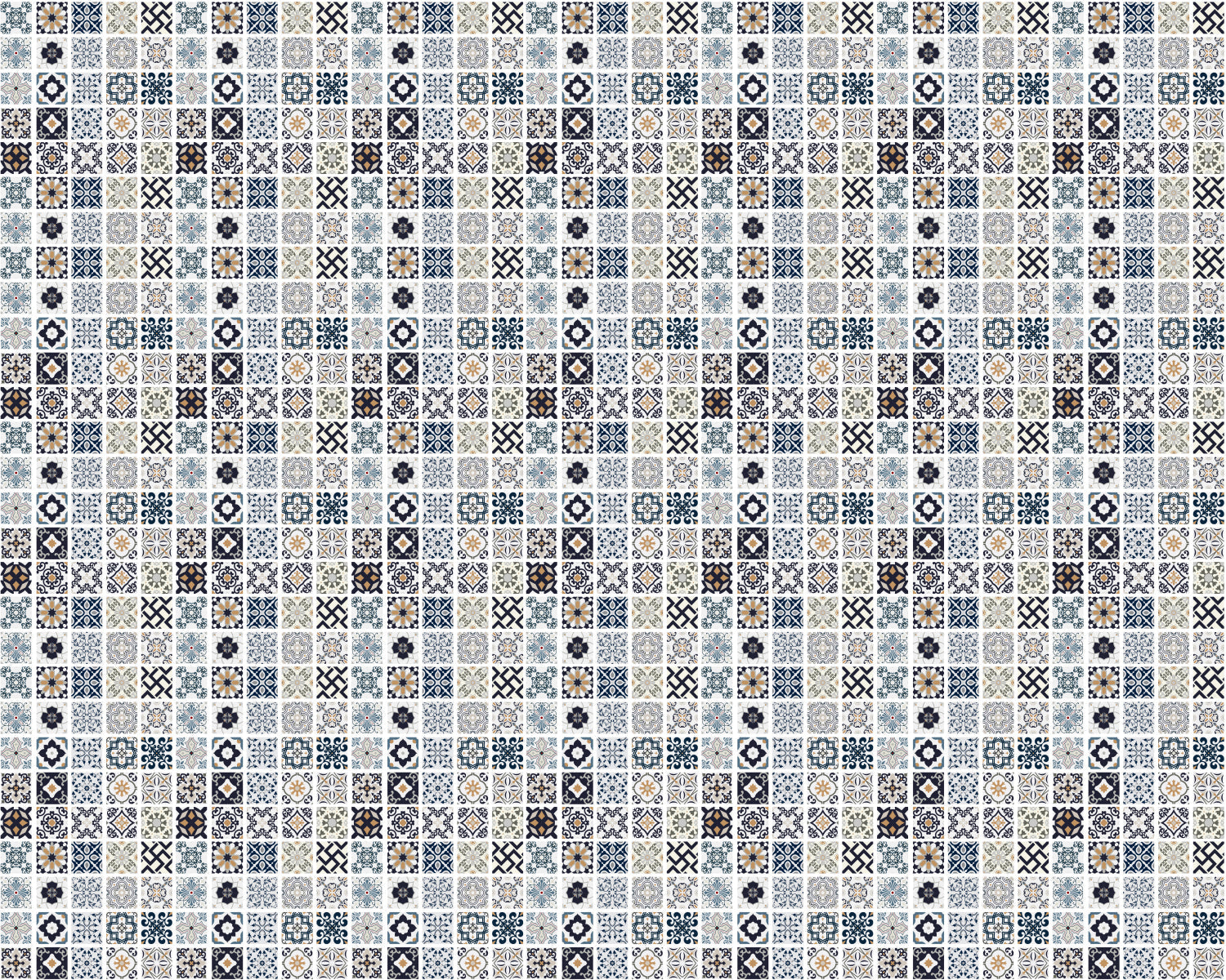 Toilettenrückwand Patchwork